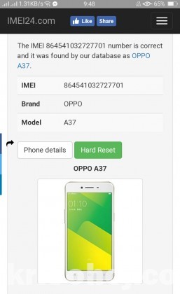 Oppo A37